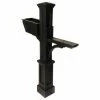 Mayne - Outdoor Products Of Distinction 8"W X 40"D X 56"H Westbrook Plus Mailbox Post, Black