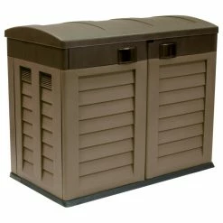 Starplast Heavy Duty Garden Shed, Mocha/Brown