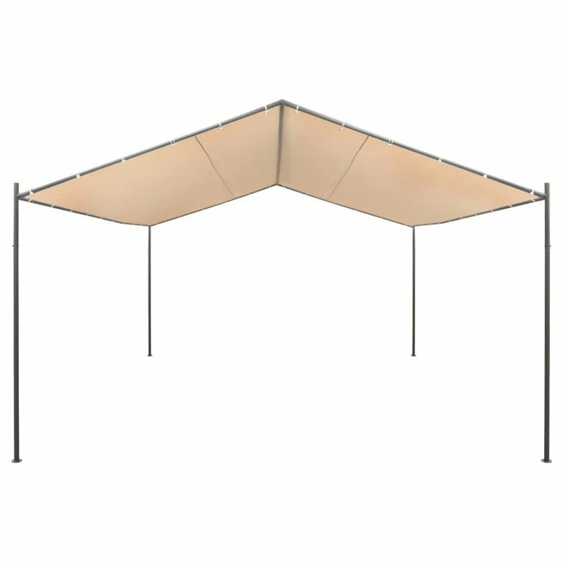 Vida XL International B.V. VidaXL Garden Gazebo 13' 1"x13' 1" Beige Patio Outdoor Tent Pavilion Canopy 4 Vida XL International B.V. VidaXL Garden Gazebo 13' 1"x13' 1" Beige Patio Outdoor Tent Pavilion Canopy - Image 2