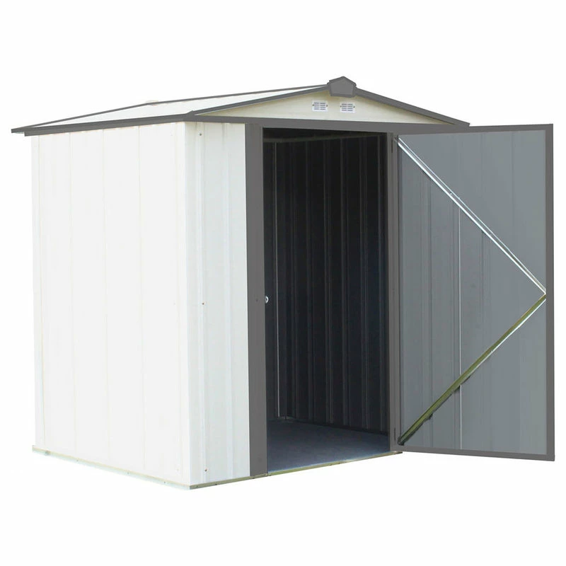ShelterLogic Arrow Storage Products Galvanized Low Gable Steel 6'x5' Shed, Charcoal - Image 2