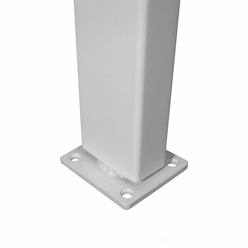 WamBam Fence Inc. Galvanized Steel Surface Mount For Vinyl Posts, 2 Pack - Image 2