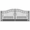 Aleko Products Aleko Iron Dual Swing Gate Venice Style