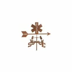 EZ Vane LLC EMS Weathervane With 4 Sided Mount