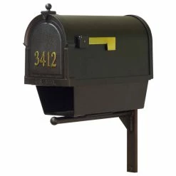 Special Lite Products Company Berkshire Mailbox With Address Numbers, Newspaper Tube & Mounting Bracket