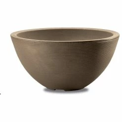 Crescent Garden Delano 16" Planter, Mocha