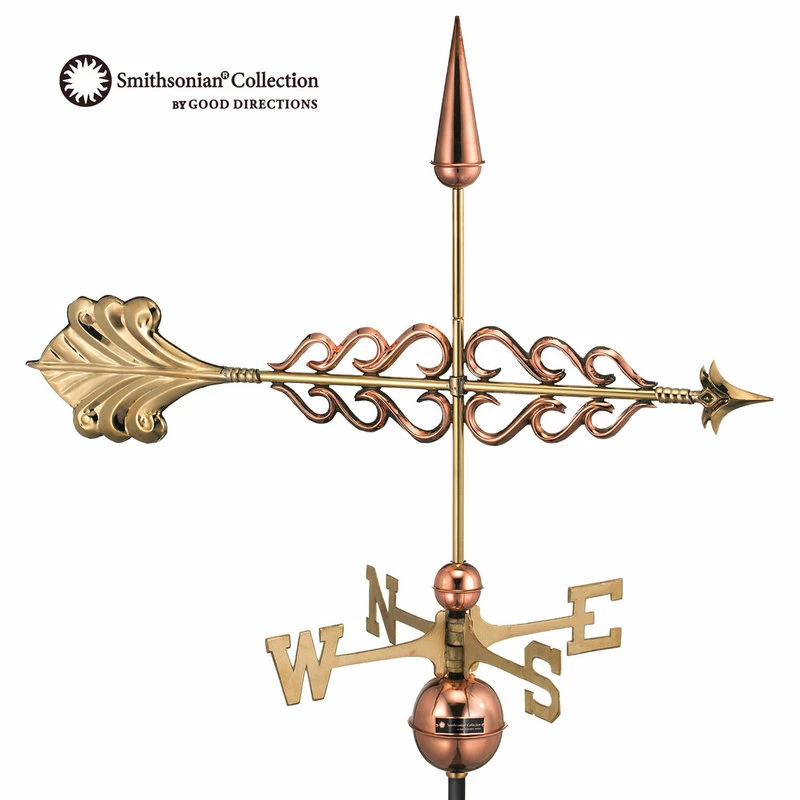 Good Directions, Inc. Smithsonian Arrow Weathervane, Pure Copper