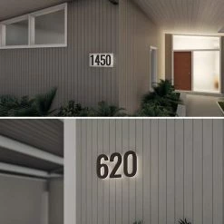 Modern Lights 5 In ABS Backlit LED Floating Address Number, Up-Scale Modern Look LumaNumbers, 14 Modern Lights 5 In ABS Backlit LED Floating Address Number, Up-Scale Modern Look LumaNumbers, -EZ Vane Shop e4d104f3001be198 2339 w800 h800 b0 p0