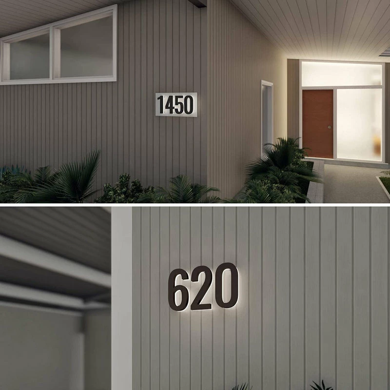 Modern Lights 5 In ABS Backlit LED Floating Address Number, Up-Scale Modern Look LumaNumbers, 8 Modern Lights 5 In ABS Backlit LED Floating Address Number, Up-Scale Modern Look LumaNumbers, - Image 6