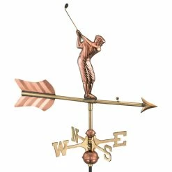 Good Directions, Inc. Golfer Weathervane, Roof Mount