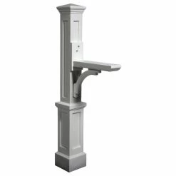 Mayne Newport Plus Mailbox Post, White