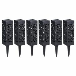 Vandue Corporation Modern Home Set Of 6 Solar Powered LED Path Lights - Modern Deco Design - Light