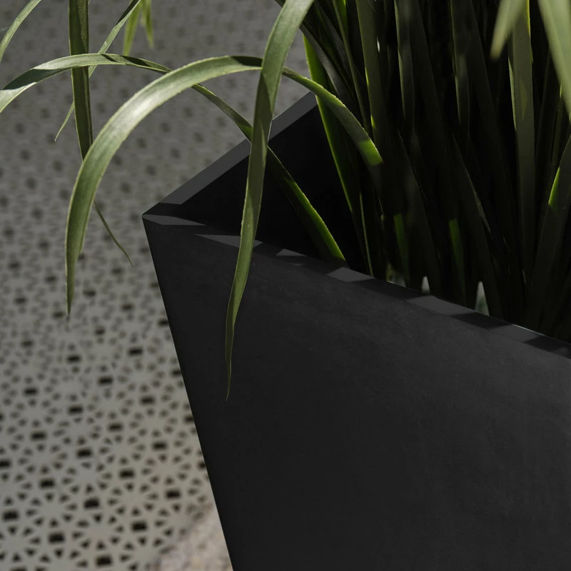 Veradek Midland Tall Square Planter, Black, 30'' - Image 13