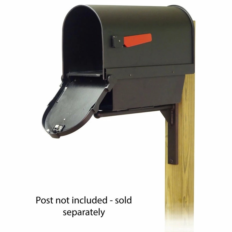 Special Lite Products Company Savannah Mailbox With Newspaper Tube & Ashley Front Mailbox Mounting Bracket - Image 3
