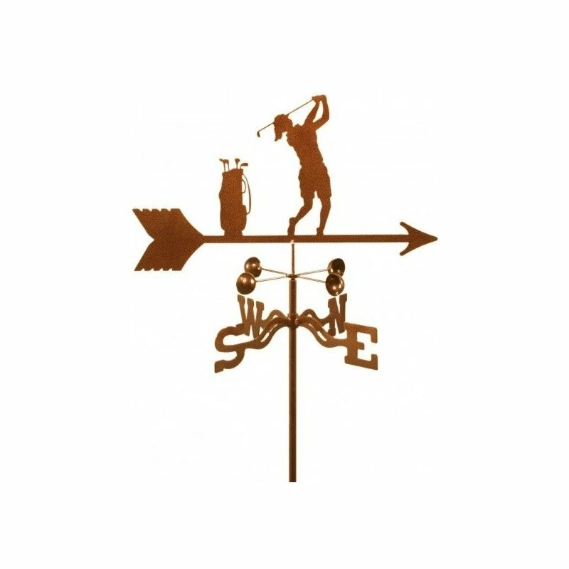 EZ Vane LLC Female Golfer Weathervane With Roof Mount