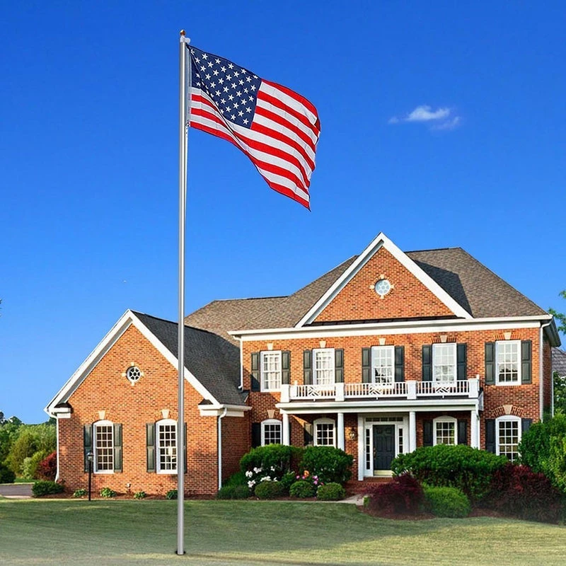 Yescom 30' Sectional Aluminum Flagpole With Us Flag Ball Kit 6 Yescom 30' Sectional Aluminum Flagpole With Us Flag Ball Kit - Image 4