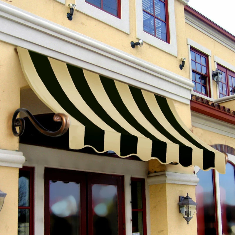 Awntech Corporation 6' Charleston Window Awning, 31" Hx24" D, Black And Tan - Image 2