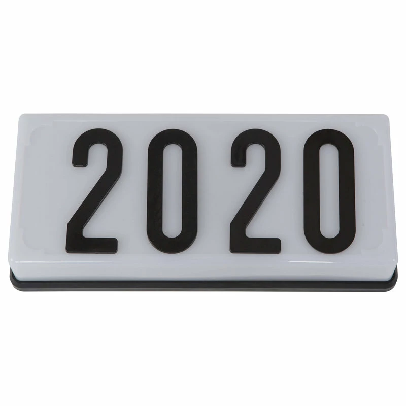 YHD 2-Light Low-Voltage White Outdoor Wall Mount Address Light