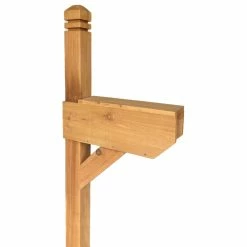 Wilray Designs Decorative Ceddar Mailbox Post With Paper Box