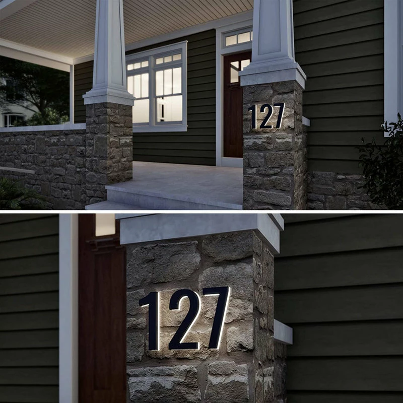Modern Lights 5 In ABS Backlit LED Floating Address Number, Up-Scale Modern Look LumaNumbers, 9 Modern Lights 5 In ABS Backlit LED Floating Address Number, Up-Scale Modern Look LumaNumbers, - Image 7