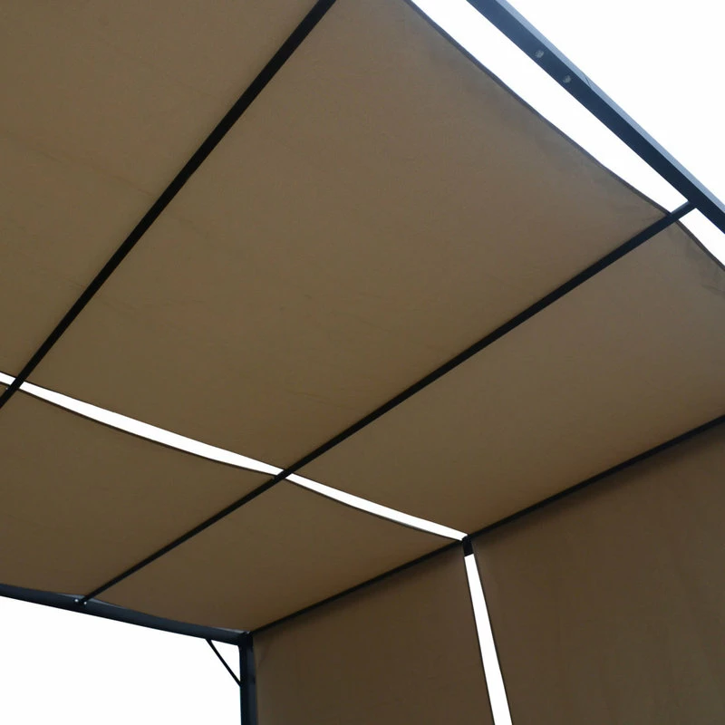 GDFStudio GDF Studio Wendy Outdoor Steel Framed 10' By 10' Gazebo, Beige - Image 8