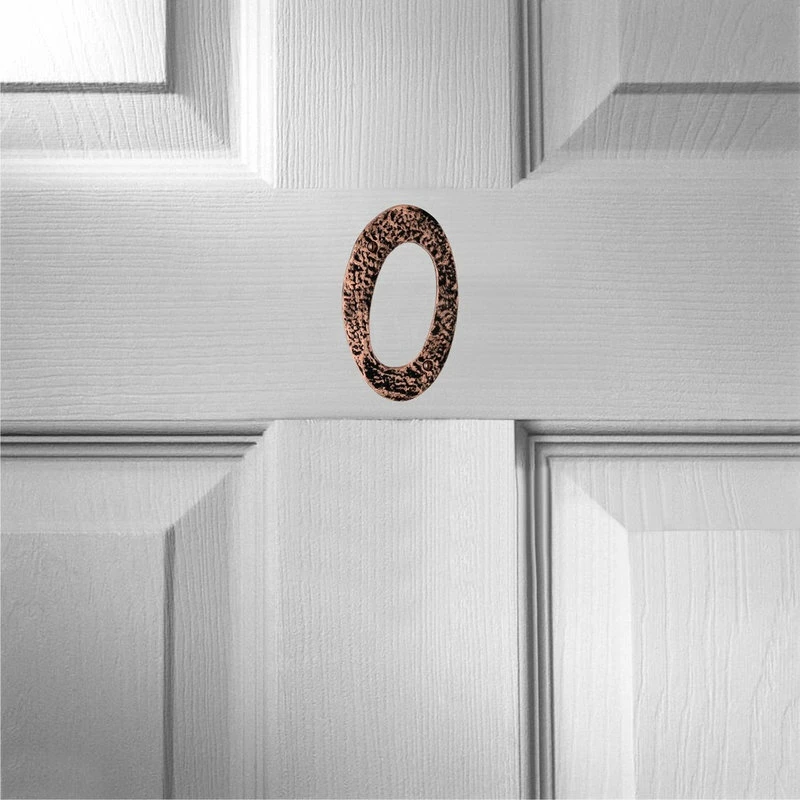 Mascot Hardware Hammered 6" Antique Copper House Number 0 - Image 2