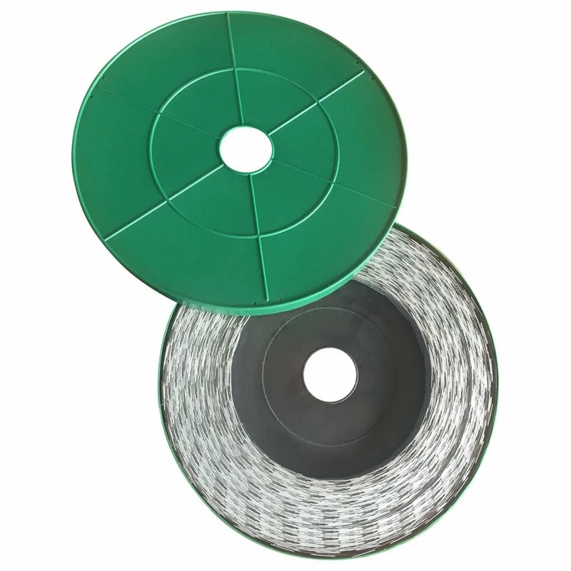 Vida XL International B.V. VidaXL BTO-22 NATO Razor Wire 328.1' Steel Coiled Fence Barbed Tape Fencing