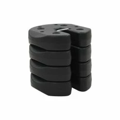 Vida XL International B.V. VidaXL 4x Gazebo Weight Platess Black Concrete Party Tent Parasol Weight Plate