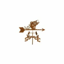 EZ Vane LLC Bass Fish Weathervane With Deck Mount