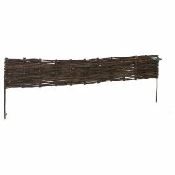 Master Garden Products Extra Long 6' Flexible Woven Willow Edging Set Of 2