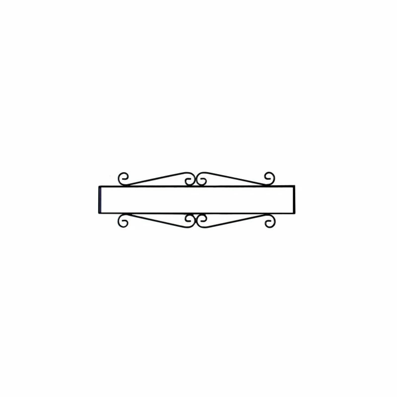 Fine Crafts & Imports Wrought Iron House Number Vertical Frame Hacienda 5 - Image 2