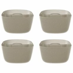 WallyGro Wally Eco Stone Wall Planter, Set Of 4