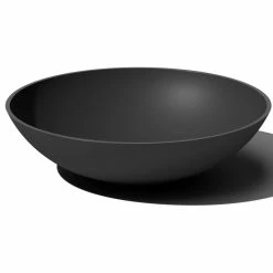 Veradek Lane Round Planter Bowl, Black, 24"