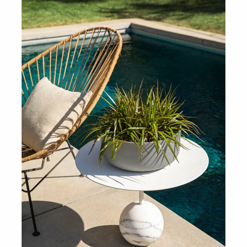 Veradek Pure Series Kona Bowl 14" Planter, Gray - Image 8