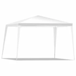 Costway 10'x10' Heavy Duty Pavilion Cater Events Outdoor Party Wedding Tent White