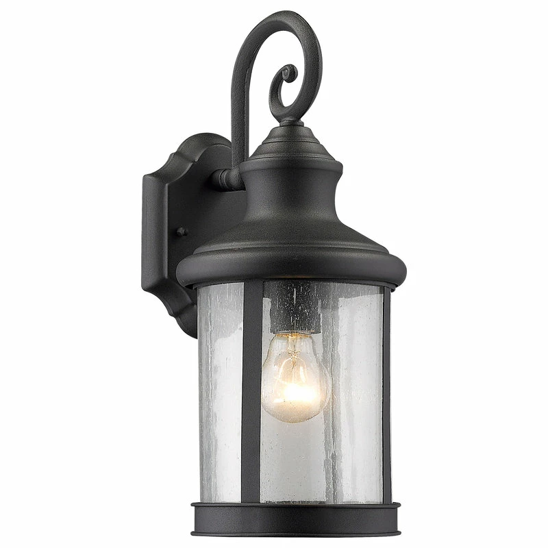 CHLOE Lighting, Inc. Galahad 1-Light Black Outdoor Wall Sconce 16" High