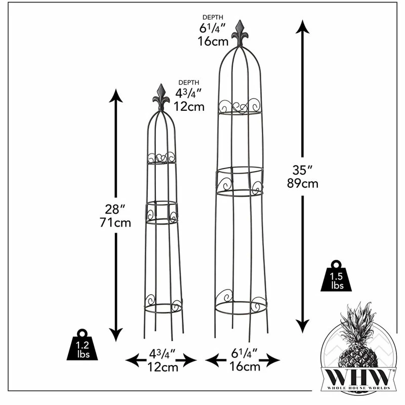 Whole House Worlds 2 Piece Fleur Di Lise Trellis Set - Image 3