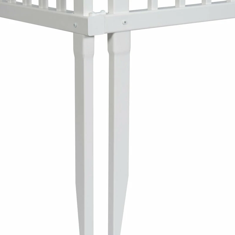 Enclo Privacy Screens 4.8'Hx3'W White Vinyl Highland-Lattice Privacy Screen, 2-Pack - Image 10