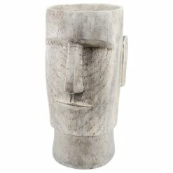 Sagebrook Home Resin 24" Face Planter, Gray