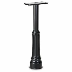 Architectural Mailboxes Basic Post With Decorative Cover, Black