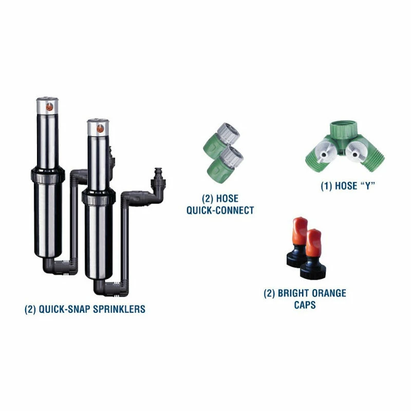 AutoWater Inc. Quick-Snap Buried Adjustable Sprinkler, Black, 2-Pack - Image 2