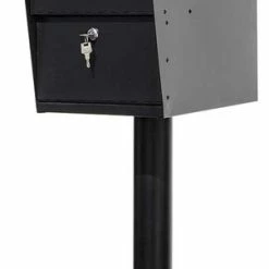 QualArc Lettersentry Locking Mailbox With Direct Buriel Steel Post