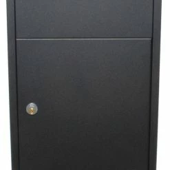 QualArc Allux Series Secure Mail And Parcel Drop Mailbox Allux 500 - Black