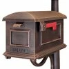 Special Lite Products Company Special Lite Traditional Curbside Post Mount Mailbox, SCT-1010, Copper