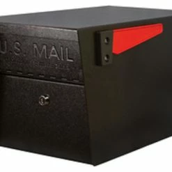 Mail Boss Mail Manager Curbside Locking Security Mailbox, Black