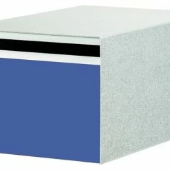 FOS Designs USA Urban Back Opening Stainless Steel Mailbox, Blue