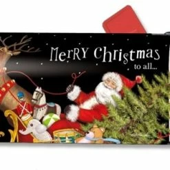 Studio M By Magnet Works Santa's Sleigh MailWraps Magnetic Mailbox Cover