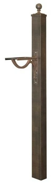 Special Lite Products Company Springfield Direct Burial Mailbox Post, Copper