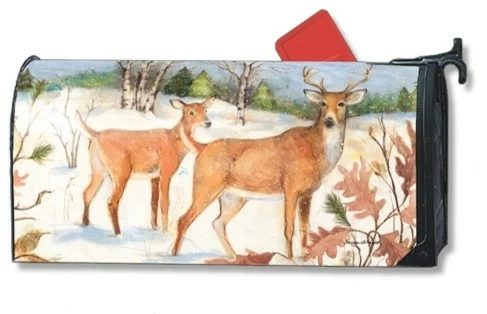 Studio M By Magnet Works Winter Deer MailWraps Magnetic Mailbox Cover