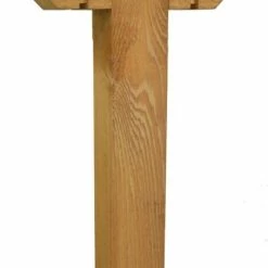 Wilray Designs Decorative Cedar Wood Mailbox T-Post