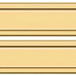 Deltana MS627CR003 Mail Slot 8-7/8" With Back Plate, Lifetime Brass